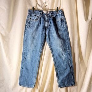 Levi's 559 Relaxed Straight Fit Blue Denim Jeans Mens 32x29 Zipper Fly Grunge